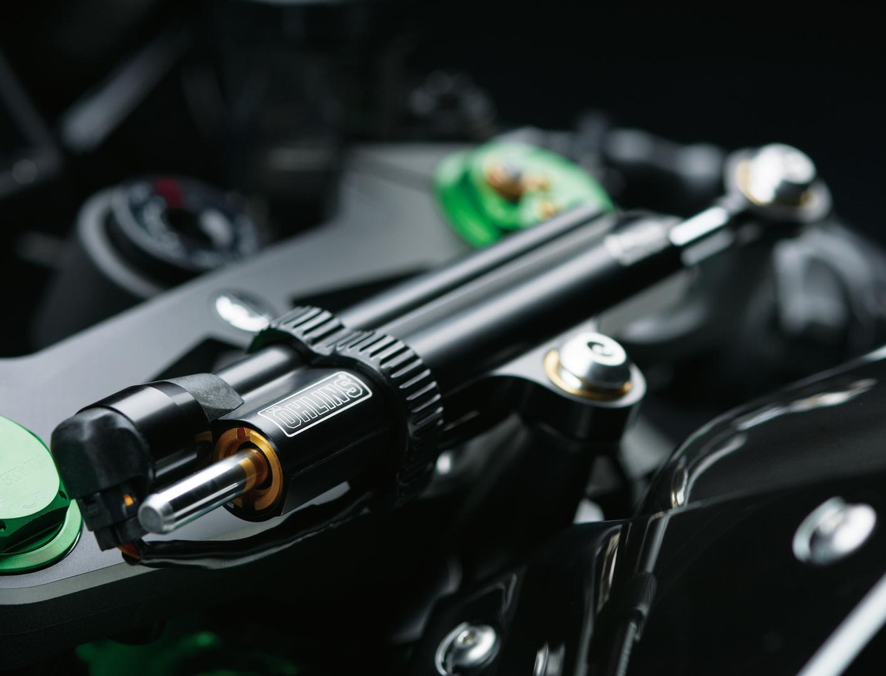 Elektronisch geregelde Öhlins-stuurdemper