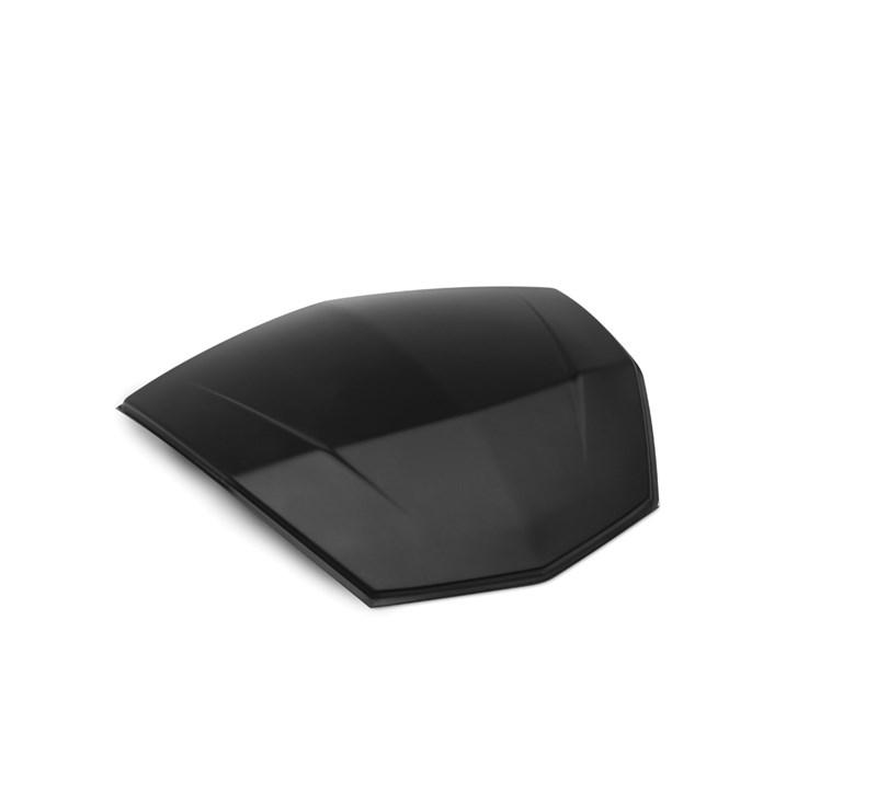 Topkoffer (47L) Aluminium Deco Plaat, Zwart Geanodiseerd