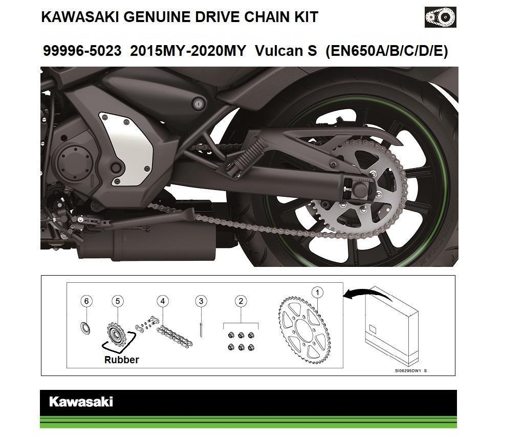 Genuine Ketting- en Tandwielset Vulcan S (EN650A/B/C/D/E)