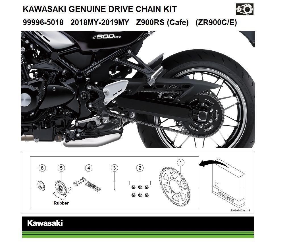 Genuine Ketting- en Tandwielset Z900RS/Café (ZR900C/E/K)