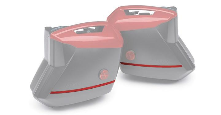 Zijkoffer Kleurstrip Set, Candy Fire Red (816)