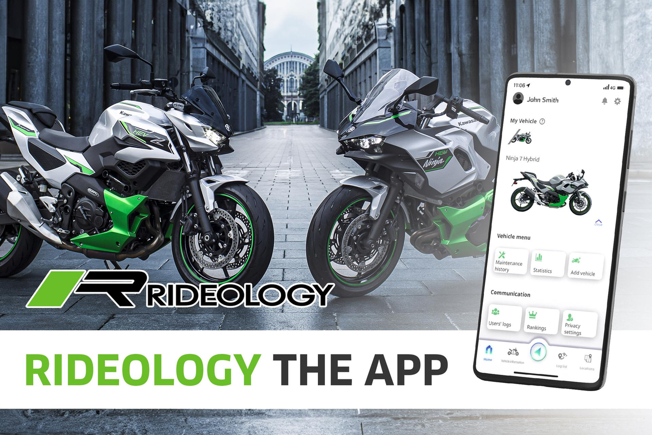 Kawasaki Rideology HEV-app